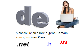 Sichern Sie sich Ihre eigene Domain zum günstigen Preis.