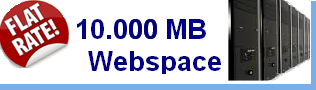 Webspace für Reseller mit 10 GB Speicherplatz und Traffic free Fair use.