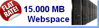 Webspace für Reseller mit 15 GB Speicherplatz und Traffic free Fair use.