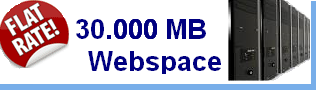 Webspace für Reseller mit 30 GB Speicherplatz und Traffic free Fair use.